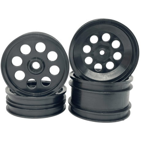 JC RACING PRODUCTS ワイルドワン、フォックス 2WD ホイールセット (4pc)(ブラック) JC-0058-BK