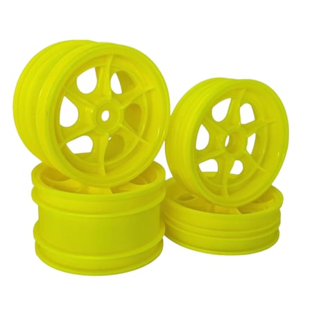JC RACING PRODUCTS アスチュート 2WD ホイールセット (4pc)(イエロー) JC-0055-Y
