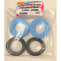 SWEEP TRI-RIB 2WDフロント シルバー(ウルトラソフトコンパウンド)2個入 オープンセルインナー付