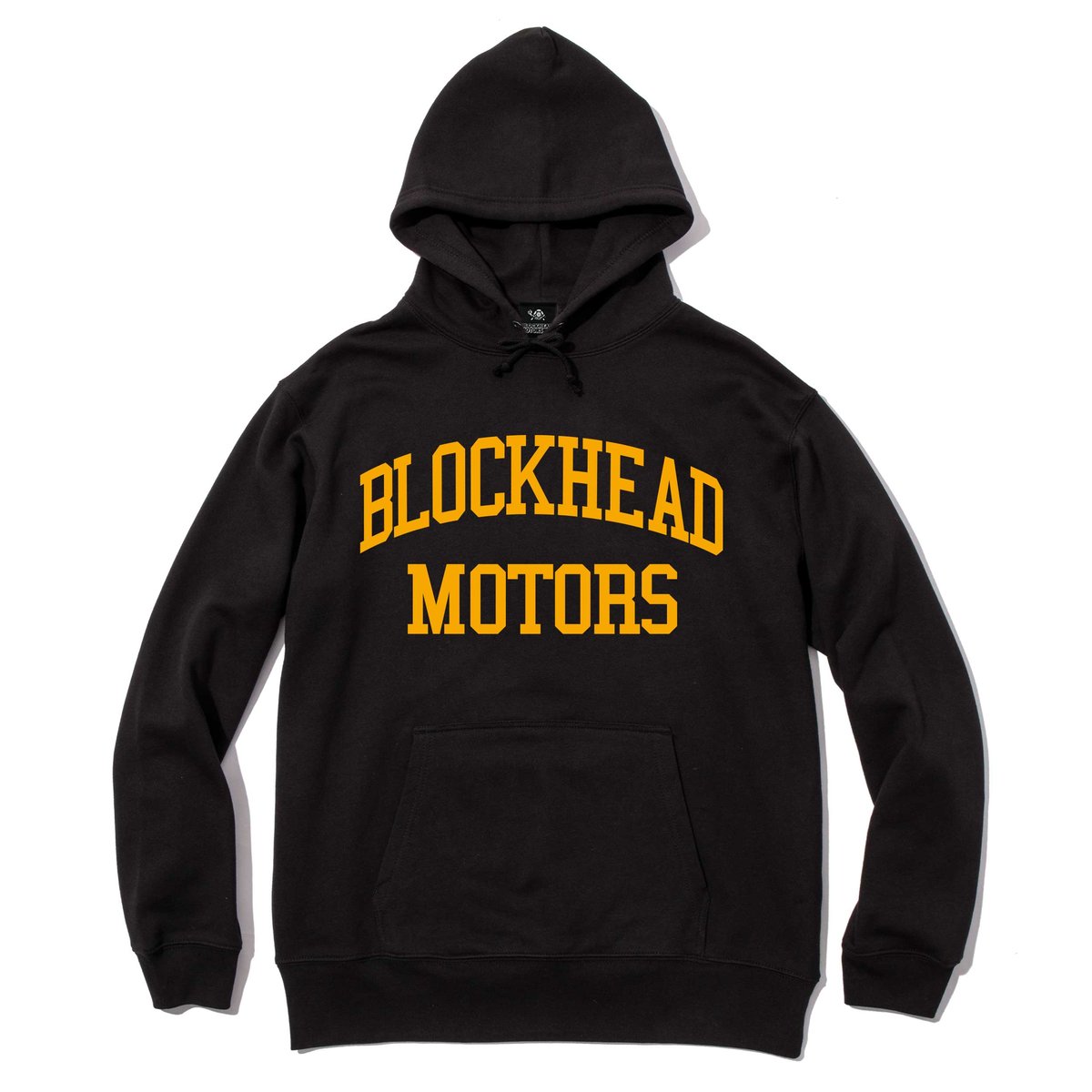 カレッジロゴパーカー(ブラック/イエロー) | BLOCKHEAD MOTORS カレッジロゴパーカー(ブラック/イエロー) | BLOCKHEAD MOTORS