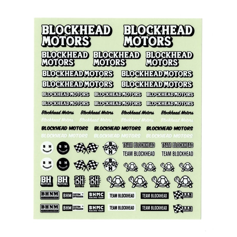 BLOCKHEAD MOTORS 1/32デカール | BLOCKHEAD MOTORS