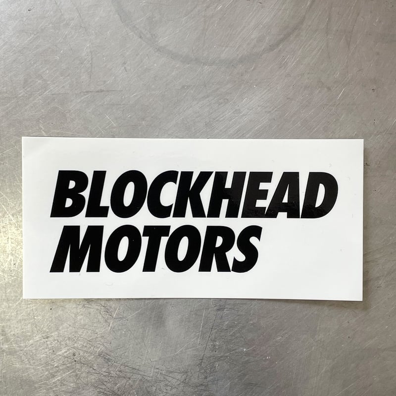 ボールドロゴステッカー | BLOCKHEAD MOTORS