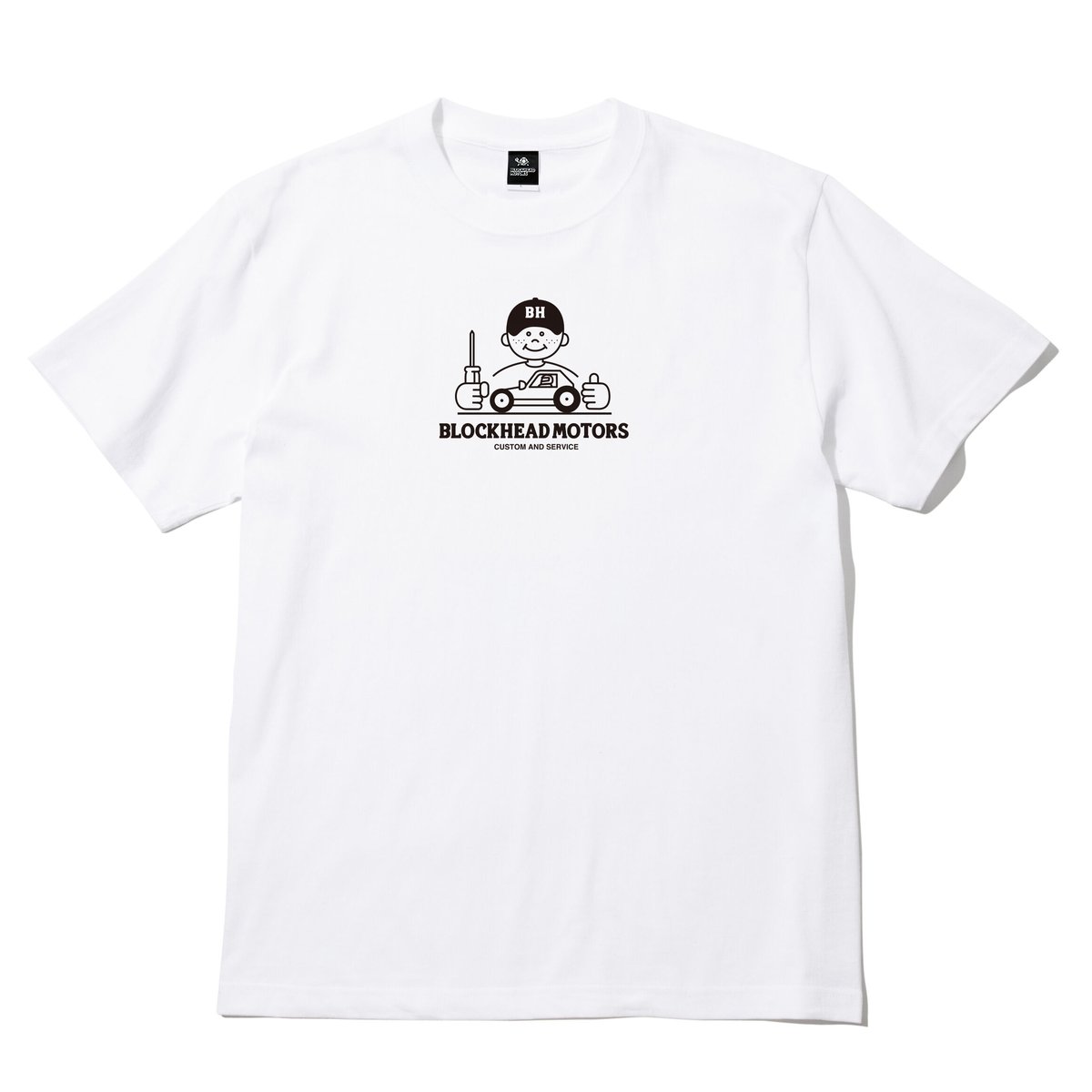 RCボーイTシャツ(ホワイト) | BLOCKHEAD MOTORS