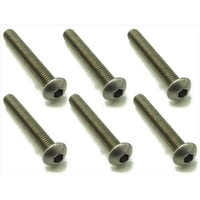 SQUARE チタンヘックス皿ビス 3×8 6本入り | BLOCKHEAD MOTORS