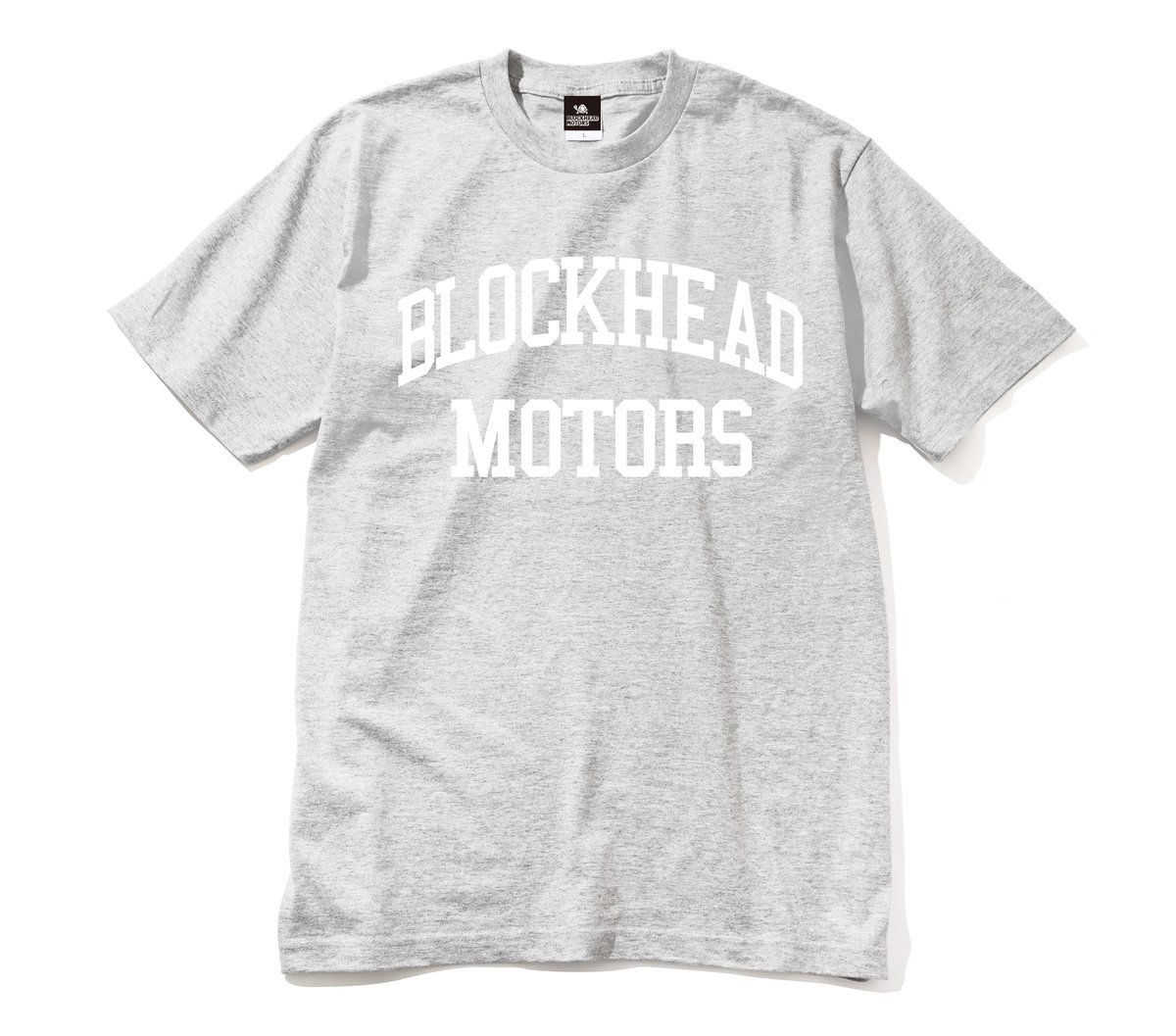パクヨンハ チャリティ Tシャツ (グレー: L) カレッジTシャツ（グレー／ホワイト） | BLOCKHEAD MOTORS