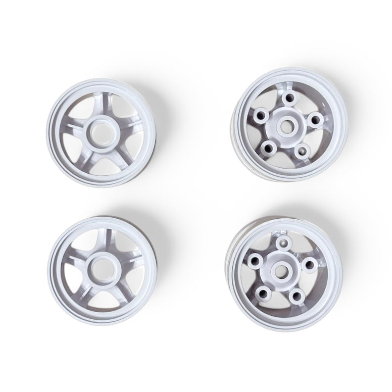 RC ART グラスホッパー用ホイールセット SP1 ホワイト [WP-0183