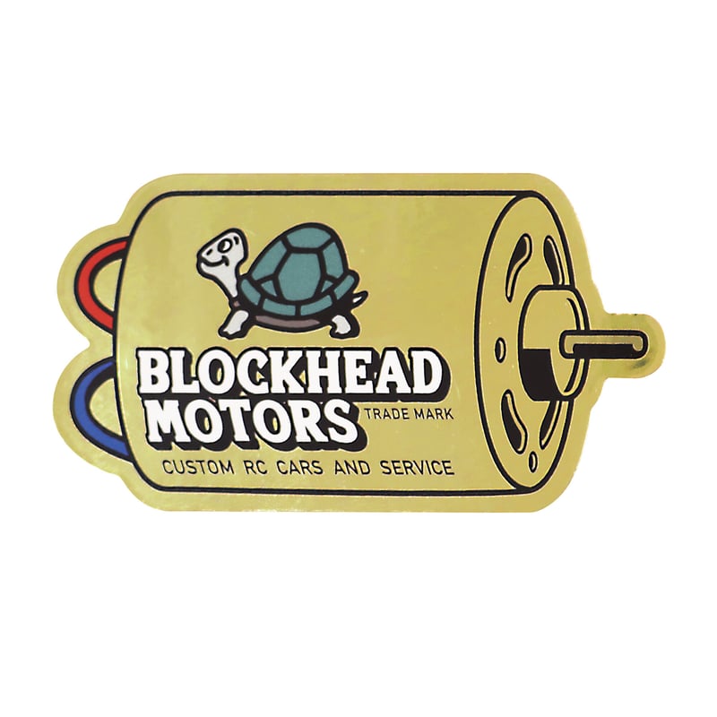 モーターステッカー【ミラーゴールド】 | BLOCKHEAD MOTORS