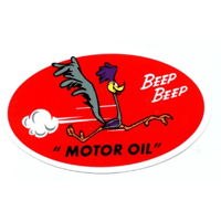BEEP MOTOR OIL OVALステッカー