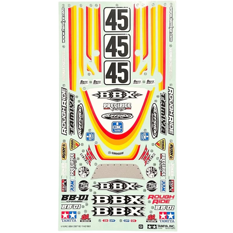 タミヤ カスタマーパーツ BBX スペアステッカー(11421861