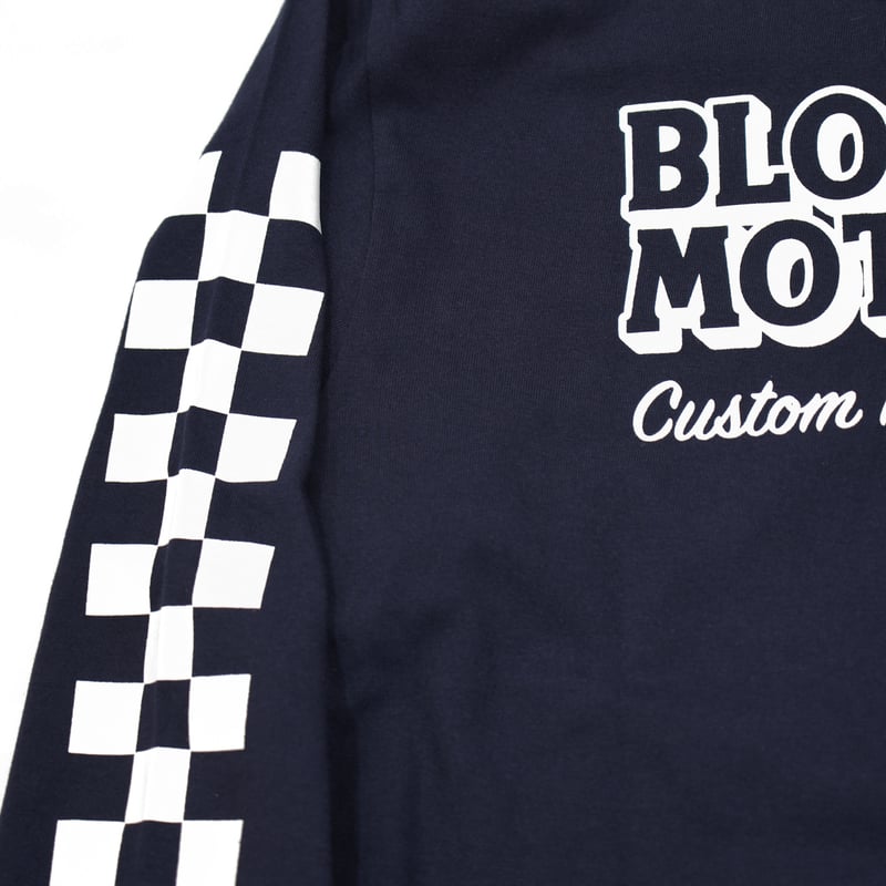 ロングスリーブTシャツ（ネイビー） | BLOCKHEAD MOTORS