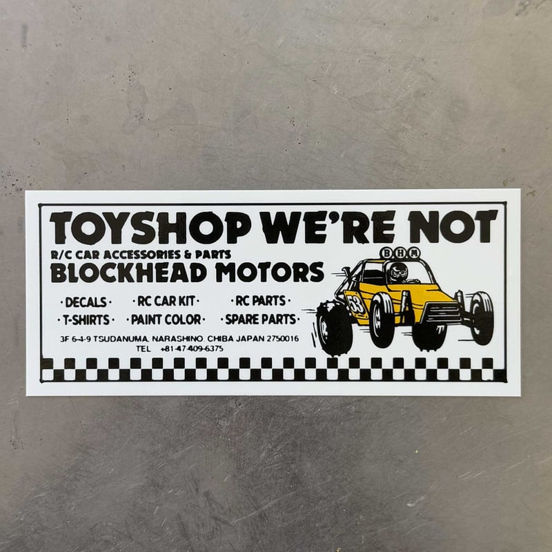 ビンテージアドステッカー | BLOCKHEAD MOTORS