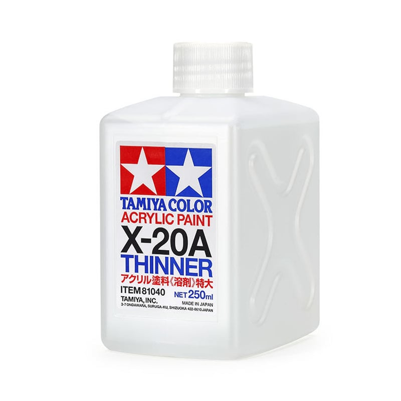タミヤ アクリル溶剤特大(X-20A 250ml) | BLOCKHEAD MOTORS