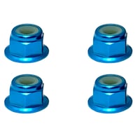 SQUARE アルミフランジナイロンナット M4 （ライトブルー) 4pcs