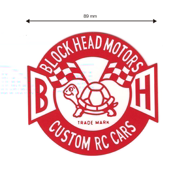 エンブレムステッカー【レッド】 | BLOCKHEAD MOTORS エンブレムステッカー【レッド】 | BLOCKHEAD MOTORS