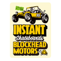 instant x BLOCKHEAD MOTORS コラボステッカー