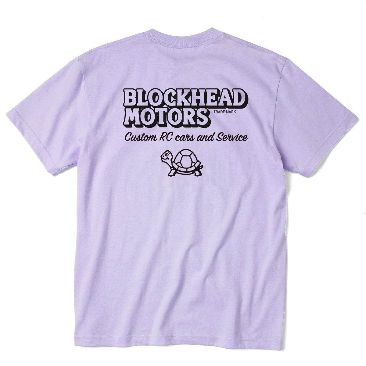 BLOCKHEAD MOTORSスタンダードTシャツ／ライトパープル | BLOCKHEAD