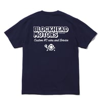 BLOCKHEAD MOTORSスタンダードTシャツ／ネイビー