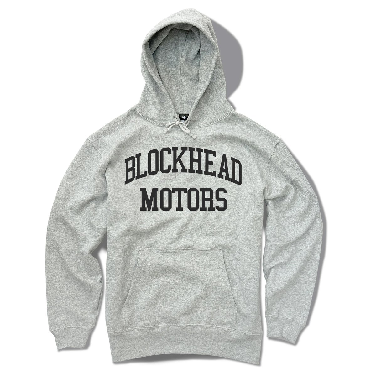 カレッジロゴパーカー（グレー／ブラック） | BLOCKHEAD MOTORS
