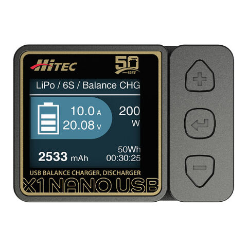 HiTEC X1 NANO USB 50th anniv. USBバランス充・放電器[ X1 HiTEC X1 NANO USB 50th anniv. USBバランス充・放電器[ X1