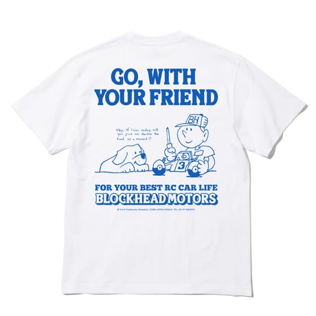 GO WITH FRIEND Tシャツ(ホワイト）