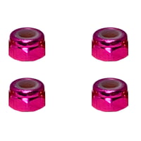 SQUARE アルミナイロンナット M4 （ピンク) 4pcs