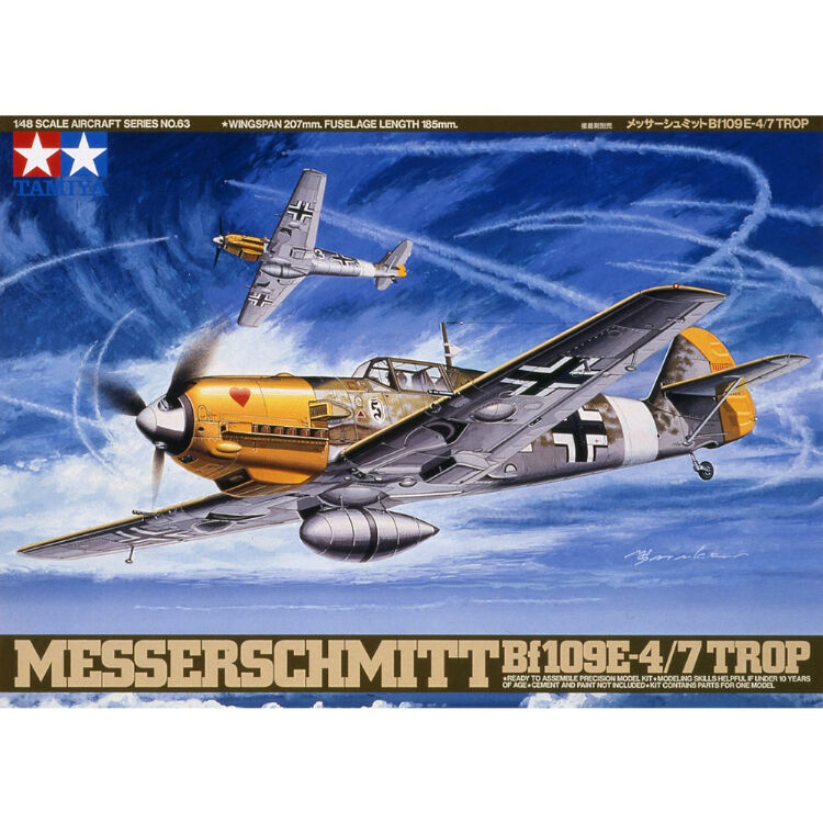 タミヤ 1/48 メッサーシュミット Bf109 E-4/7 TROP | BLOCKHEAD タミヤ 1/48 メッサーシュミット Bf109 E-4/7 TROP | BLOCKHEAD