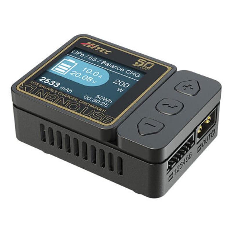 ハイテック X1 ナノUSB バランス充・放電器 50周年記念モデル 44346 HiTEC ハイテック X1 ナノ USB バランス充・放電器 50周年モデル