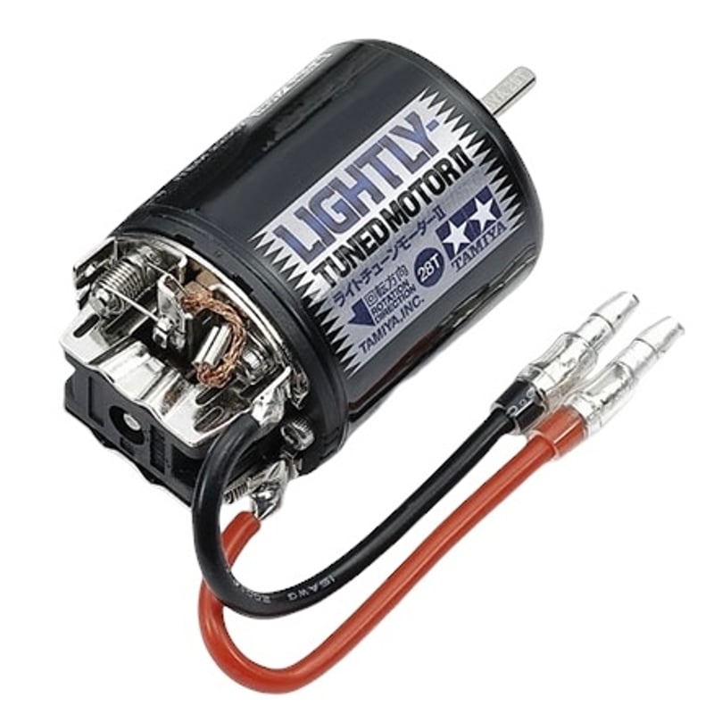 タミヤ ホリデーバキー 540モーター仕様　ヘッドライトLED付き タミヤ OP.2097 ライトチューンモーターII (28T) | BLOCKHEAD MOTORS
