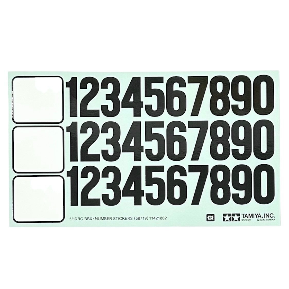 タミヤ カスタマーパーツ BBX スペアゼッケンステッカー(11421862
