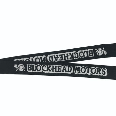 BLOCKHEAD MOTORS ネックストラップ【ブラック】