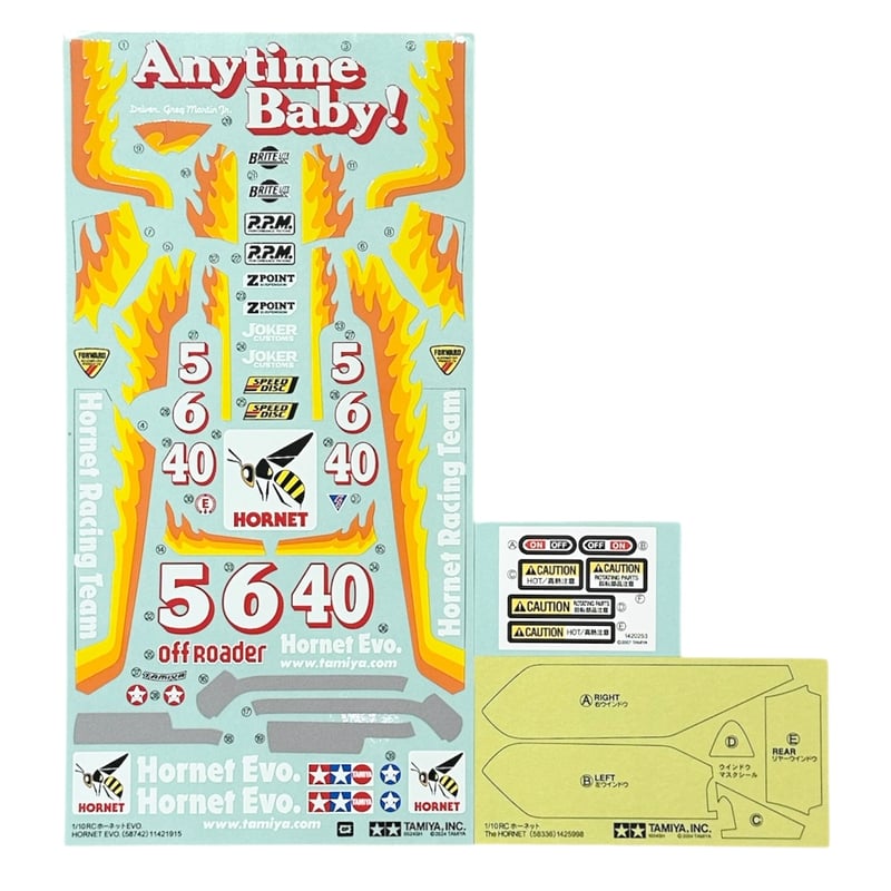 タミヤ カスタマーパーツ ホーネットEVO. ステッカー マスクシール