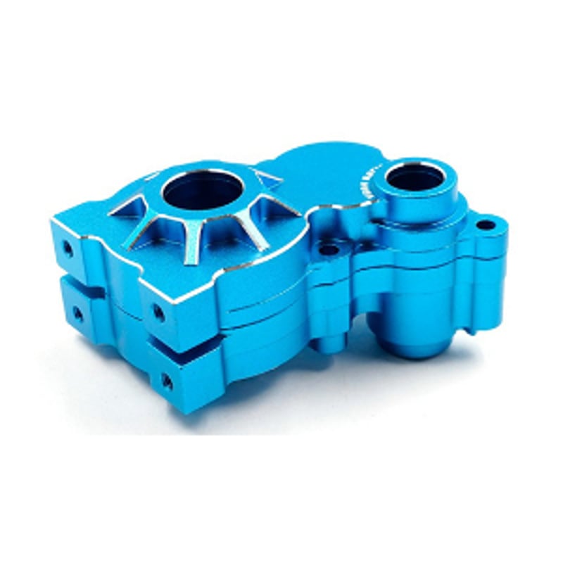 YEAH RACING アルミギヤボックス タミヤBBX(BB-01) ブルー | BLOCK