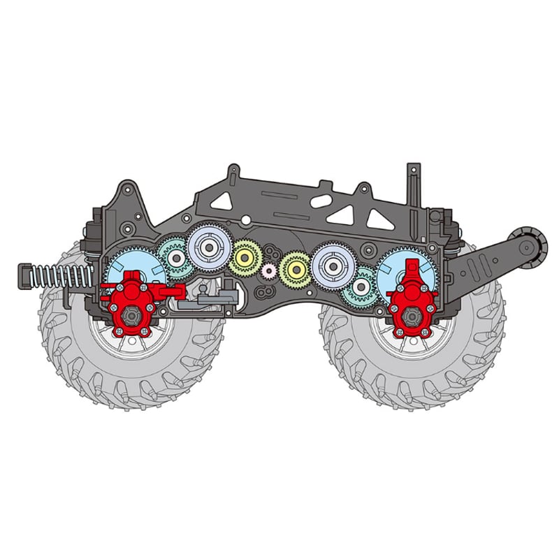 タミヤ モンスタービートル トレイル GF-01TRシャーシ タミヤ 電動RCカーシリーズ 1/14RC モンスタービートル トレイル