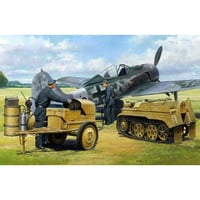 タミヤ 1/48 ドイツ 航空機用電源車 ケッテンクラート牽引セット