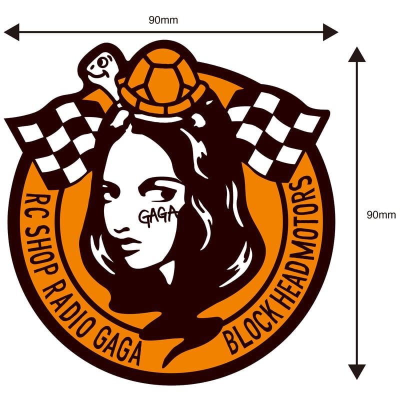 Radio GAGA x BLOCKHEAD MOTORS コラボステッカー | BLOCKH Radio GAGA x BLOCKHEAD MOTORS コラボステッカー | BLOCKH