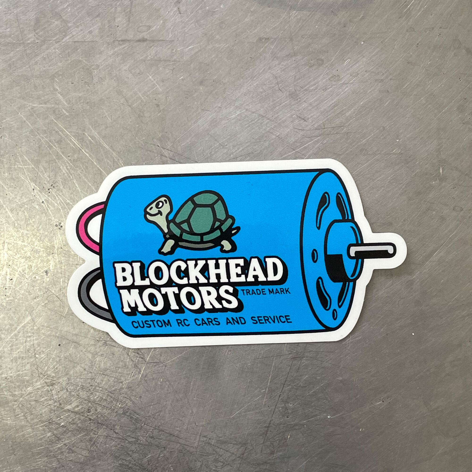 モーターステッカー【ブルー】 | BLOCKHEAD MOTORS