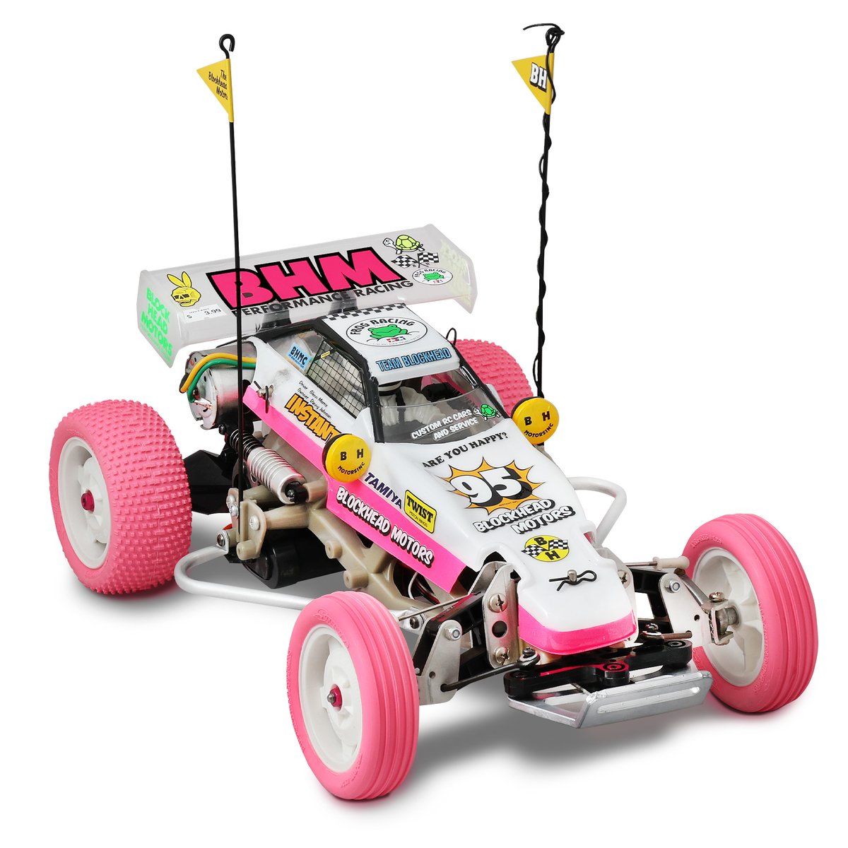 Sweep x BLOCKHEAD MOTORS TRI-RIB ピンクタイヤ(2WDフロント Sweep x BLOCKHEAD MOTORS TRI-RIB ピンクタイヤ(2WDフロント