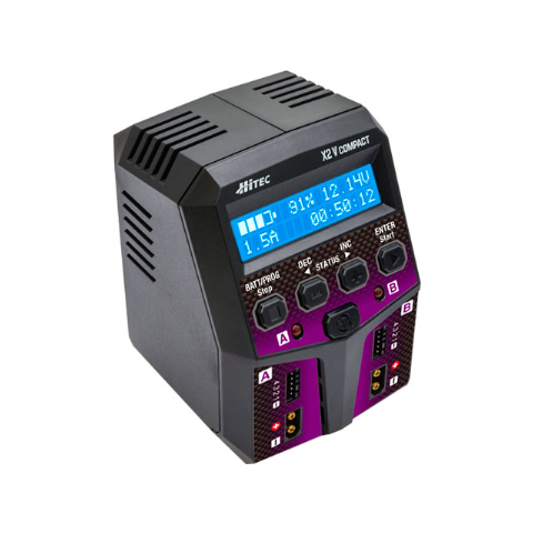 HITEC X2 V COMPACT デュアルチャージャー HITEC X2 V COMPACT デュアルチャージャー AC charger X2