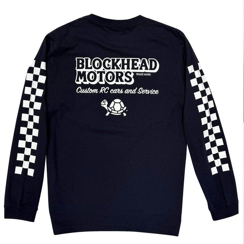 ロングスリーブTシャツ（ネイビー） | BLOCKHEAD MOTORS
