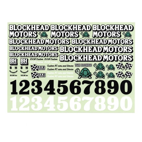 BLOCKHEAD MOTORSオリジナルデカールシートVer.4