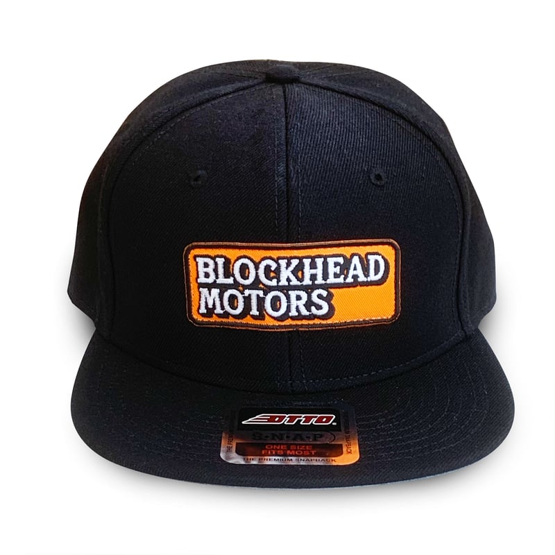 BLOCKHEAD MOTORS スナップバックキャップ Ver.2／刺繍ロゴ | BLOCK...
