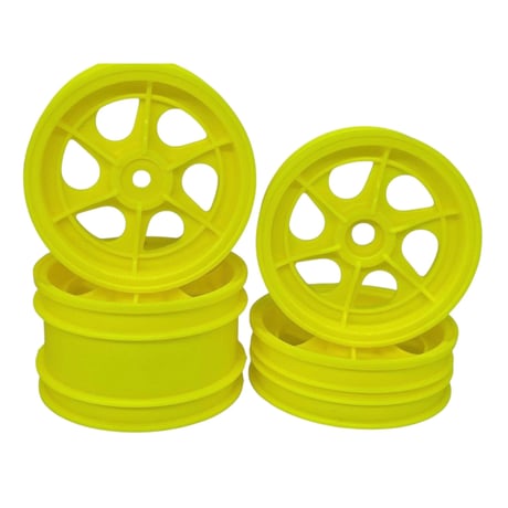JC RACING PRODUCTS アスチュート 2WD ホイールセット (4pc)(イエロー) JC-0055-Y