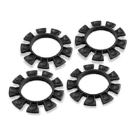 JConcepts サテライトタイヤラバーバンド・ブラック【1/10 & 1/8バギー用・4ケ入】
