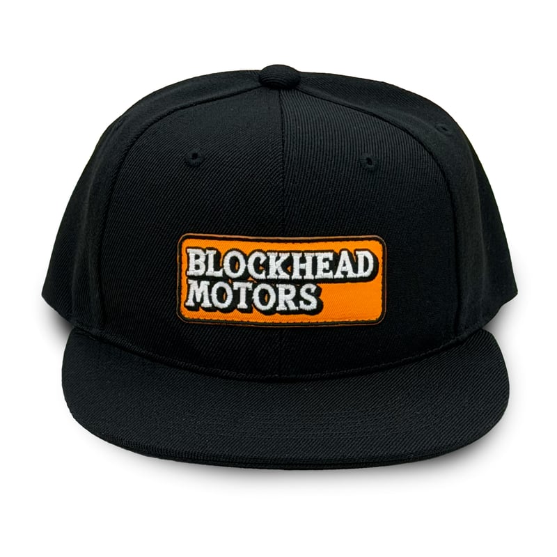 BLOCKHEAD MOTORS スナップバックキャップ Ver.2／刺繍ロゴ