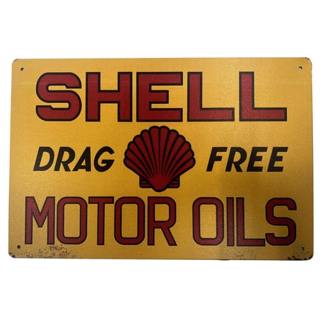ガレージ サインボード SHELL MOTOR OILS