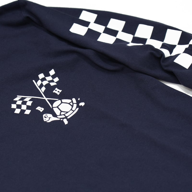 ロングスリーブTシャツ（ネイビー） | BLOCKHEAD MOTORS