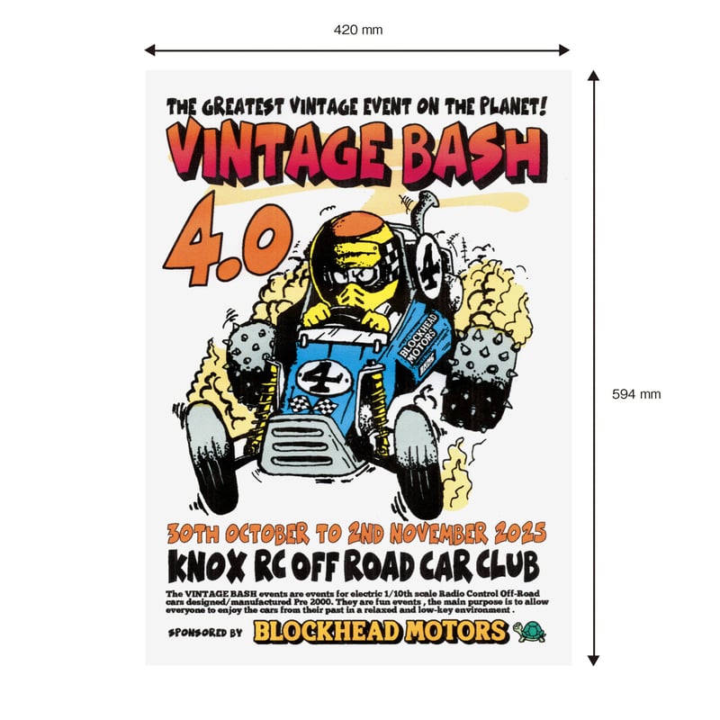 VINTAGE BASH 4.0ポスター | BLOCKHEAD MOTORS