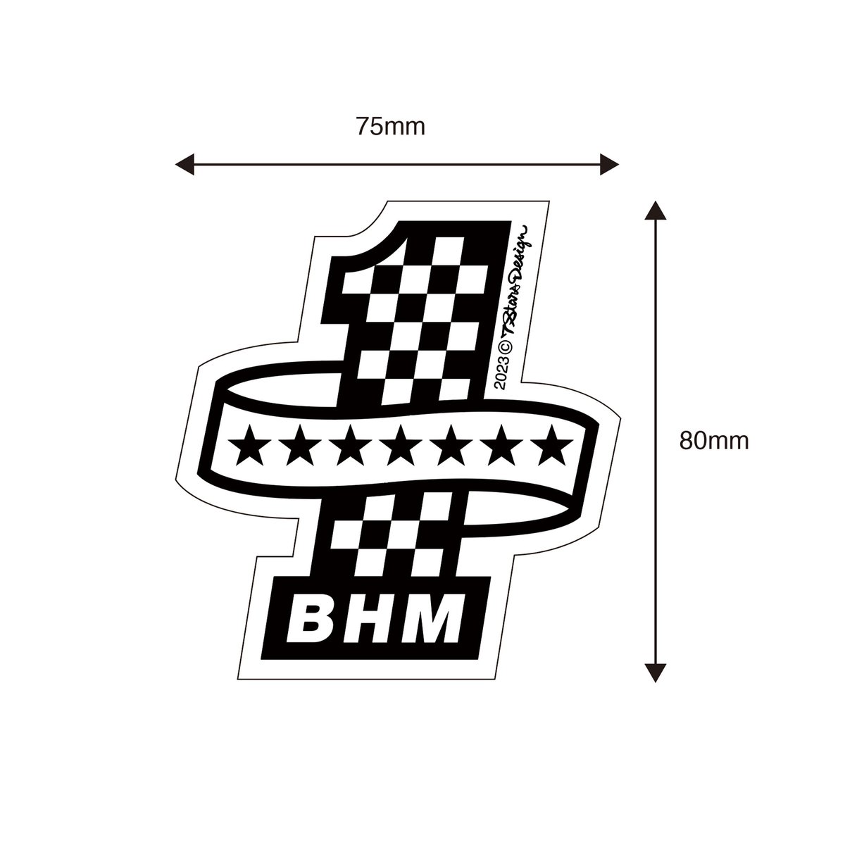 7STARS DESIGN x BLOCKHEAD MOTORS コラボTシャツ（ホワイト）