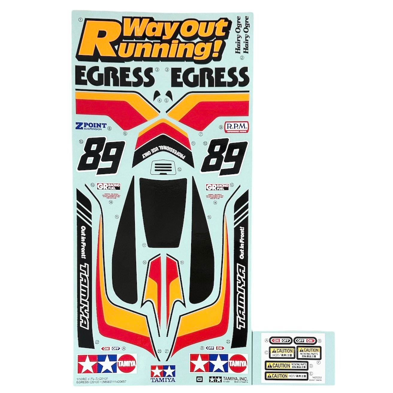【2台セット】　タミヤ　イグレス　純正アフターパーツ　ボディセット　ステッカー original