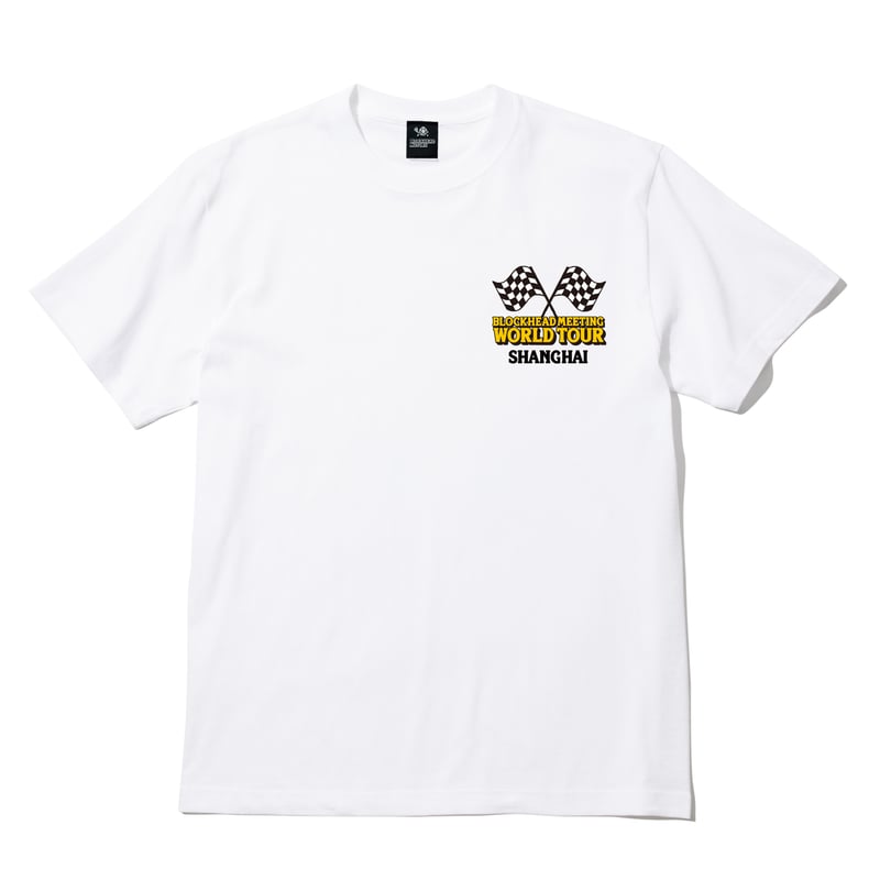 ワールドツアーTシャツ 上海／ホワイト | BLOCKHEAD MOTORS